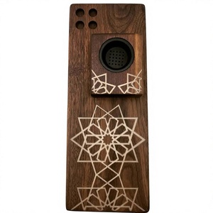 Noor Al Samaa 2025, Porta Incienso de Sándalo Natural Ecológico Hecho a Mano, Diseño Personalizable para Ramadán y Eid - Product Image 1