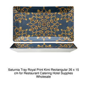 Bandeja Saturnia Royal Print Kimi Rectangular 26 x 15 cm para Restaurantes, Catering, Hoteles, Suministros al por Mayor - Product Image 2