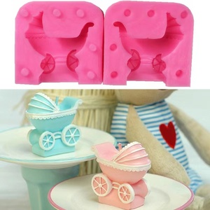 Lixsun 3D cochecito de bebé molde de silicona para pastel <span class=keywords><strong>Fondant</strong></span> Chocolate molde herramientas para hornear - Product Image 6