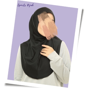 Khăn trùm đầu thể thao Hồi giáo giản dị Willson, thiết kế tùy chỉnh LOGO, chất liệu nylon polyester pha spandex, nhẹ, che kín đầu, mũ trùm đầu khi vận động, kiểu kín đáo. - Product Image 3