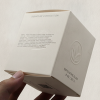 Boîte d'emballage de sérum hydratant en papier de coton de luxe avec fond auto-verrouillant
