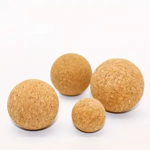 Wholesale Yoga Balance Ball Natural Cork Massage Ball For Neck Foot Leg Massage