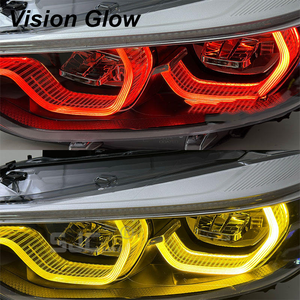 Faro Delantero VG Auto Blanco Amarillo Ámbar Rojo V2 Estilo IKON Drl para <span class=keywords><strong>BMW</strong></span> Serie 4 F32 F33 F36 F80 F82 F8X <span class=keywords><strong>M3</strong></span> M4 con Emark - Product Image 4
