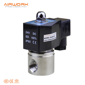 Válvula Solenoide de Agua de Acero Inoxidable de <span class=keywords><strong>2</strong></span> Vías, 12V/24V CC, 3/8\", Control OEM, 2WB040-10 - Product Image 1