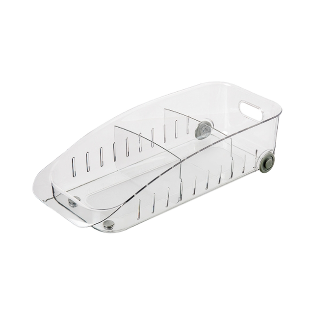 Kitchen Mobile Storage Box  Refrigerator & Cabinet Organizers Storage Bins with Wheels for Easy Organization