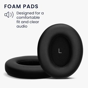 Almohadillas de Repuesto Teeline para Auriculares <span class=keywords><strong>Sennheiser</strong></span> Momentum 4 Inalámbricos Over-Ear - Cuero Proteico Transpirable y Espuma Viscoelástica Duraderas - Product Image 2