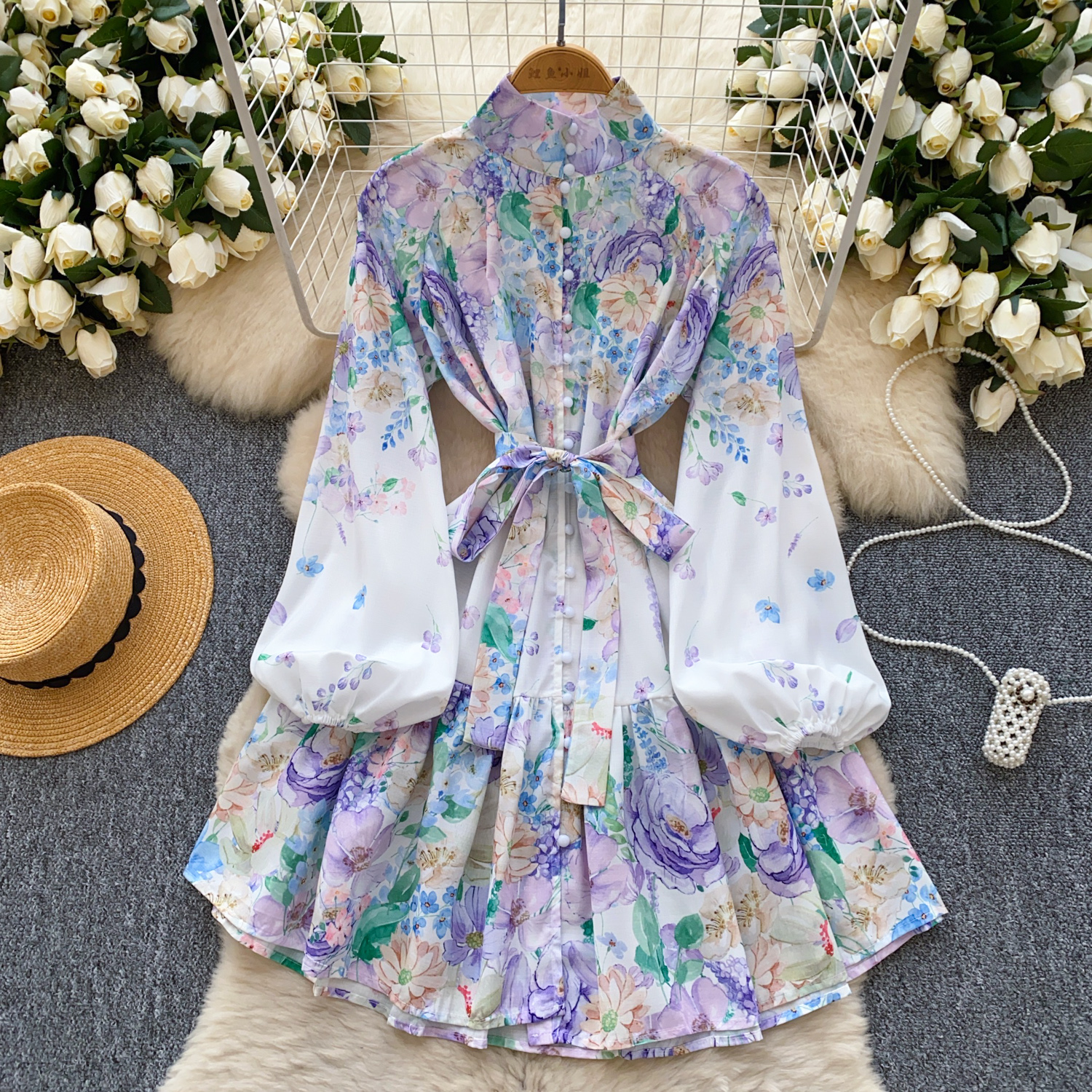 knee length dresses for ladies PRETTYGARDEN Spring Casual Dresses for Women Summer Business Work Midi main image 0