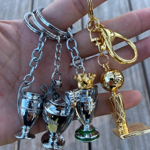 Porte-clés en métal personnalisé, design trophée de football, porte-clés 3D, design logo métal, fournisseur de porte-clés pendentif voiture personnalisé, sport - Product Image 2