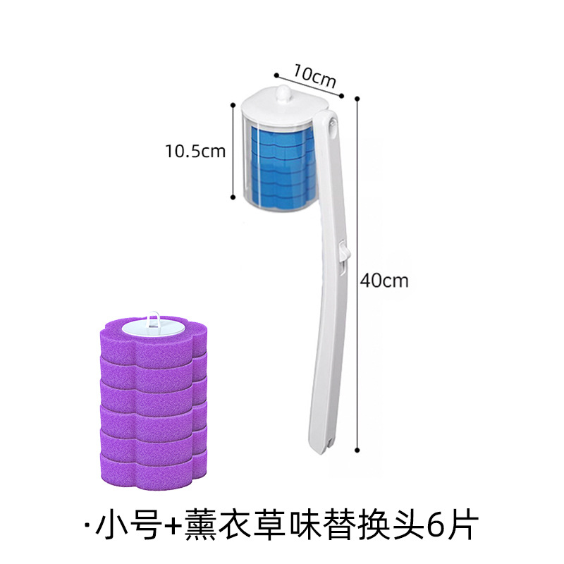 Petite tête de brosse violette transparente *6