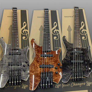 Guitare <span class=keywords><strong>Basse</strong></span> Électrique Sans Tête Pratique pour les Déplacements, Design Léger Original pour Débutants en Musique, Idéale pour les Fêtes, Hommes et Femmes - Product Image 1