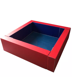 Piscine à balles molles en mousse pour enfants écologique et non toxique carré pour tout-petits aire de jeux intérieure équipement de jeu doux - Product Image 1