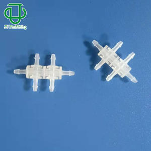 Conector de Plástico PP Jiyou de 1.6mm Tipo L, Tipo T, Cruzado, de Cuatro Vías y Seis Vías para Equipos de Tuberías de Fluidos Médicos - Product Image 4