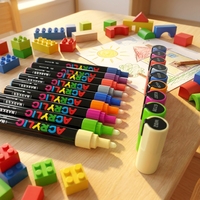 Bestationery Fournitures Scolaires Professionnelles Papeterie Marqueurs d'Art Graffiti Permanents Peinture Acrylique Ensemble de Stylos Marqueurs