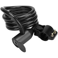 Fabrieks prijs hete aanbieding slimme vingerafdruk fietsslot met roestvrijstalen kabel