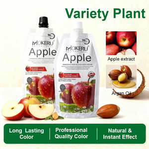 Tinta per Capelli Nera OEM Red Apple Senza Ammoniaca, Ipoallergenica, ad Azione Rapida in 5 Minuti, Copre i Capelli Grigi/Bianchi - Product Image 4
