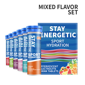 Tabletas Efervescentes de Electrolitos Deportivos, Impulso de Energía para Senderismo al Aire Libre, <span class=keywords><strong>Sabores</strong></span> Variados, Caja de 50g - Product Image 5