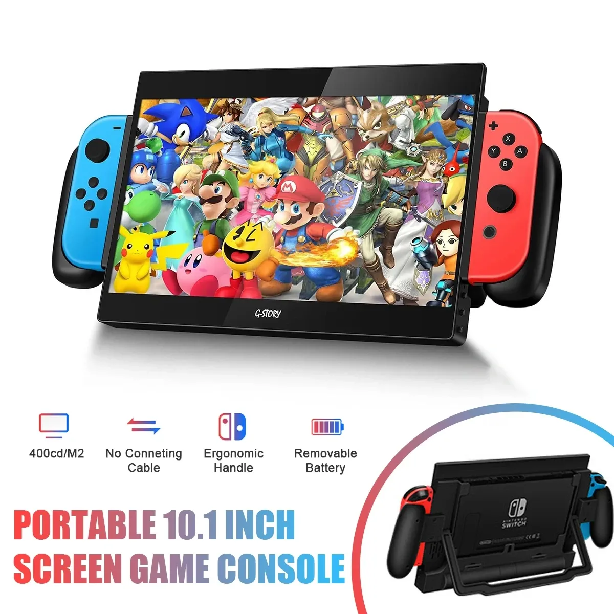 Portable <strong>display</strong> for <strong>Nintendo</strong> <strong>Switch</strong> <strong>OLED</strong> 1080P 60HZ Portable All-in-One Handheld Devices External Screen Monitor for <strong>Switch</strong>