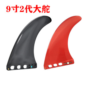 ครีบกระดานโต้คลื่น LCO-SPORT รุ่นที่สอง ขนาด 9 นิ้ว แบบไม่มีสกรู ผลิตจาก PVC เสริมแรง สีดำ แดง น้ำเงิน ความยาว 26 ซม. ความกว้างฐาน 16 ซม. - Product Image 2