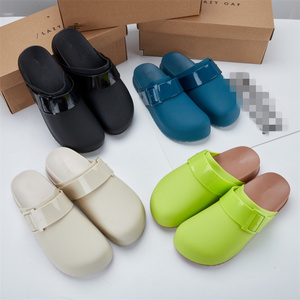 Sandalias de Color Caramelo, Sandalias Casuales de Suela Gruesa y Color Sólido para Mujer - Product Image 2