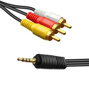 อะแดปเตอร์<span class=keywords><strong>สาย</strong></span>สัญญาณเสียง3.5มม. ถึง2.5มม. <span class=keywords><strong>สาย</strong></span> AV สำหรับ3.5เป็น RCA ตัวผู้ใช้เป็นสายสัญญาณดาวเทียม<span class=keywords><strong>ขาย</strong></span>ดี - Product Image 1