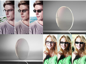 Lentes Ópticas Progresivas Fotocromáticas 1.56, Cortas y Largas, para Gafas, Venta al Por Mayor - Product Image 2