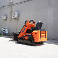 Mini-chargeuse compacte diesel chinoise avec moteur et pompe, capacité de 300 kg, équipement de construction robuste et compact