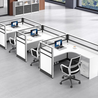 Postes de travail de bureau commerciaux au design moderne et luxueux Diviseurs et cloisons de bureau haut de gamme