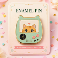 Nouvelles Épingles en Émail Dur Tendance, Vente en Gros, Motifs Animaux Mignons (Chat), Badges Métalliques pour Machines de Jeu, Épingles de Revers Personnalisables avec LOGO pour Sac à Dos
