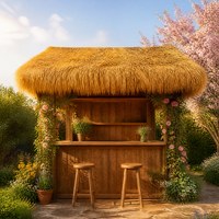 Toit en chaume synthétique pour abri de zoo, volière, jardin, nichoir à oiseaux, aspect naturel, respectueux de l'environnement