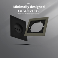Enchufe de Pared WESA 16A, 1 Tomacorriente, Diseño Moderno y Lujoso, Enchufe Europeo