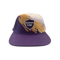 Casquette de baseball unisexe sportive à 6 panneaux avec logo personnalisé brodé, vente en gros, style hip-hop vintage, fermeture snapback, en polyester/coton