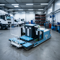 Robot AGV Inteligente OEM para Almacén, Vehículo Guiado Automatizado con Navegación Magnética, Lidar Multilínea, Precisión de 10 mm, 12 Toneladas
