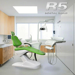 Fauteuil dentaire électrique R5 avec crachoir en céramique, certifié CE, pour usage clinique - Product Image 1