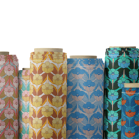 Tissu Popeline 100% Coton à Motifs Floraux et Fruités, Doux, Tissé, Résistant aux Déchirures, Respirant, pour Confection de Vêtements, Literie et Textiles de Maison pour Garçons
