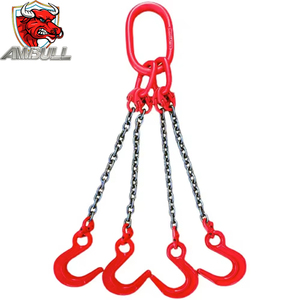 Ambull工場Odm Oem高強度頑丈グレード80亜鉛メッキ<span class=keywords><strong>1</strong></span>トン3脚リフティングチェーンスリング - Product Image 3