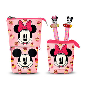 Karactermania For Dis-ney Minnie Mouse Muffin-Cute Pencil Case + 2 <b>Erasable</b> Gel <b>Pens</b>, Pink - Product Image 1