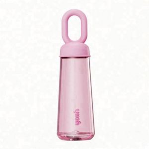 Petal-Shaped 500ml Reusable Water <b>Bottle</b> with Anti-Corrosion Coating and Straw Cap - Product Image 3