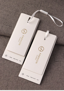 Etiketler folyo giysi etiketleri özel Logo etiketi beyaz salıncak bilet altın folyo damgalama Logo kot ve giyim için giysi etiketi - Product Image 6