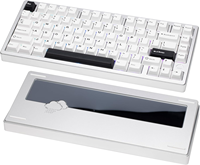 Keyboard Mekanik Nirkabel WOBKEY Rainy75 Baru dengan Casing Aluminium CNC, Gasket Mount, Tri-Mode, RGB, Hot Swap, QMK VIA untuk Gaming PC