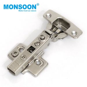 Charnières de meuble de cuisine 35 mm à recouvrement total pour porte en bois, charnières continues à fermeture amortie bidirectionnelles 4D réglables - Product Image 2