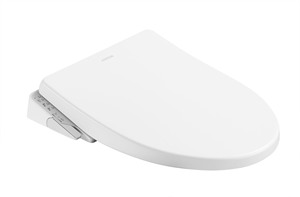 WC intelligent Arrow à commande à distance, moderne, rond, monobloc, en céramique, avec réservoir encastré, couvercle de siège intelligent, pour salle de bain, garantie de 2 ans - Product Image 2