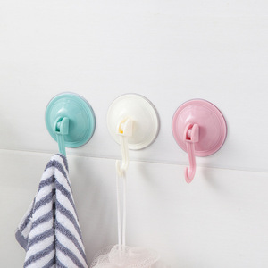 Suction Cup Hook Nordic Blue Beige <b>Pink</b> Green White Modern No <b>Drill</b> Wall Mount Bathroom Kitchen Doorway Robe Hook - Product Image 1
