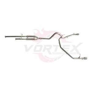 ท่อไอเสียสแตนเลส Vortex สำหรับ Toyota Tundra รุ่น Performance Catback แบบปลายท่อคู่ พร้อมปลายขัดเงา - Product Image 4