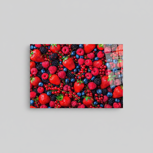Tableau imprimé sur toile : Décoration de cuisine moderne avec motif de fruits, ART EN VERRE TÉRMÉRISÉ - Product Image 2