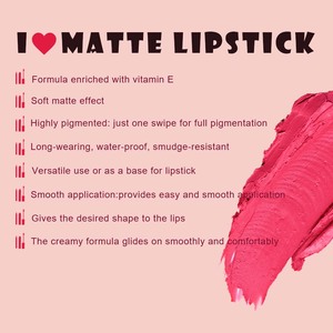 Juego de pintalabios OCHAIN al por mayor, lápiz labial impermeable mate personalizado con etiqueta privada y juego de delineador de labios vegano - Product Image 3