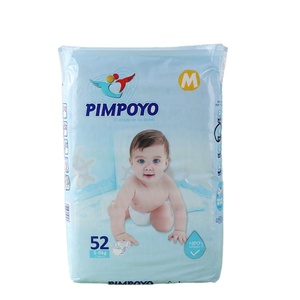 PIMPORO High Quality Soft Disposable Non-Woven Baby Diapers Leak Guard <b>Magic</b> <b>Tape</b> Eco-Friendly Fabric 3D Leak Prevention Custom - Product Image 1