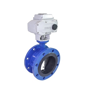 Válvula de mariposa de brida de actuador eléctrico de hierro fundido con ventana de 90 días COVNA para calderas de agua e industrias eléctricas - Product Image 5