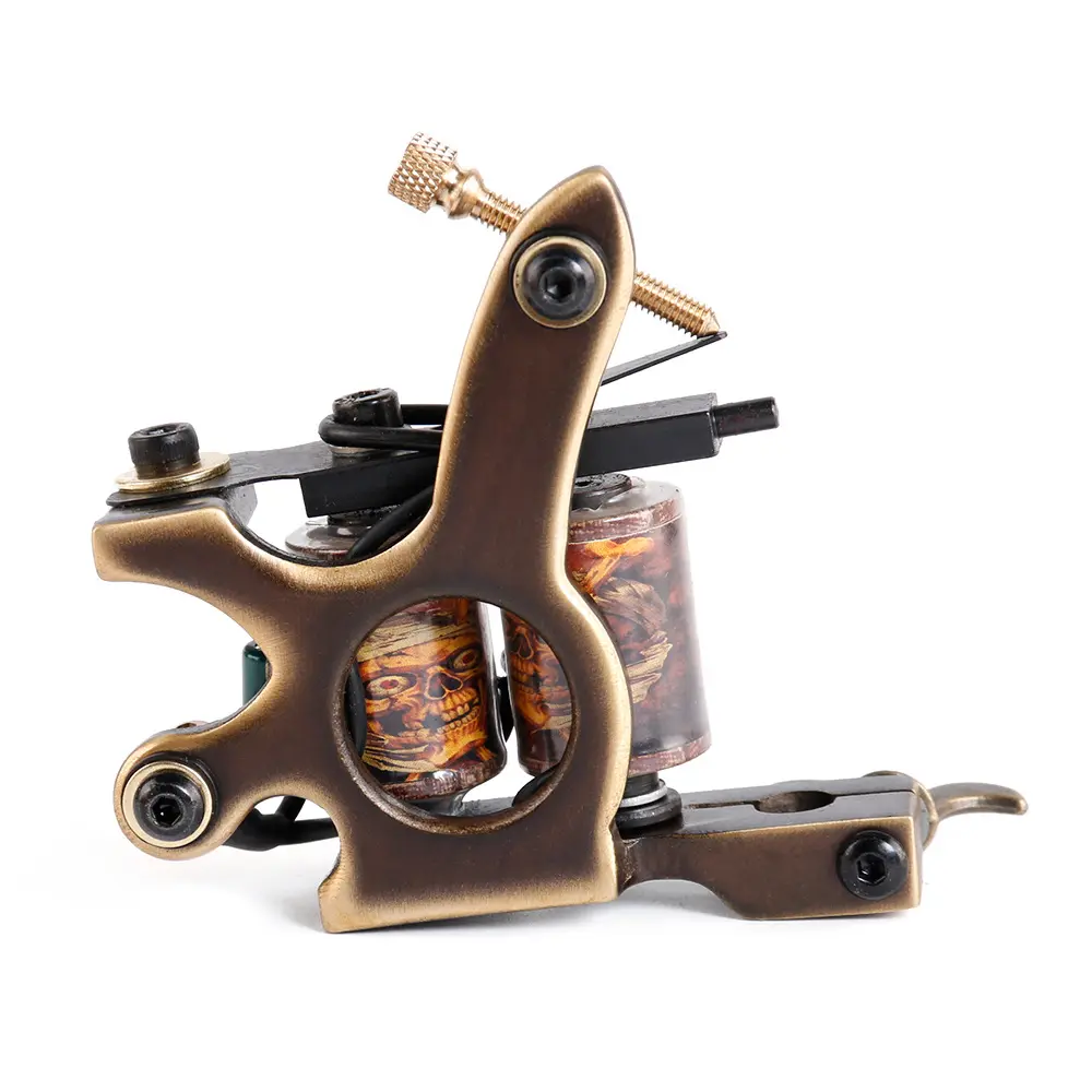 Cheaper Hot Selling Good Quality Shader Tattoo Machine 10 Wrap Coils Clip Handmade Tattoo Coil Machine for Tattoo Body Art