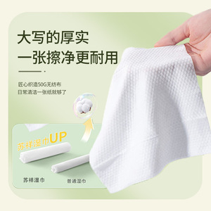 Toallitas húmedas para bebés Su Xiang, 50G, tela no tejida, limpieza y cuidado para manos y boca de bebés, envasadas individualmente - Product Image 1