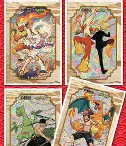 Collection de cartes de jeu PGU Culture One Pieced & Pokemoned, cartes de jeu de personnages d'anime rares, jouets en papier coloré pour enfants - Product Image 6